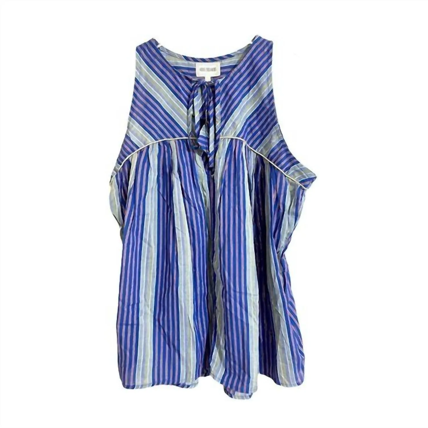 4Our Dreamers - Stripe Boho Peasant Top