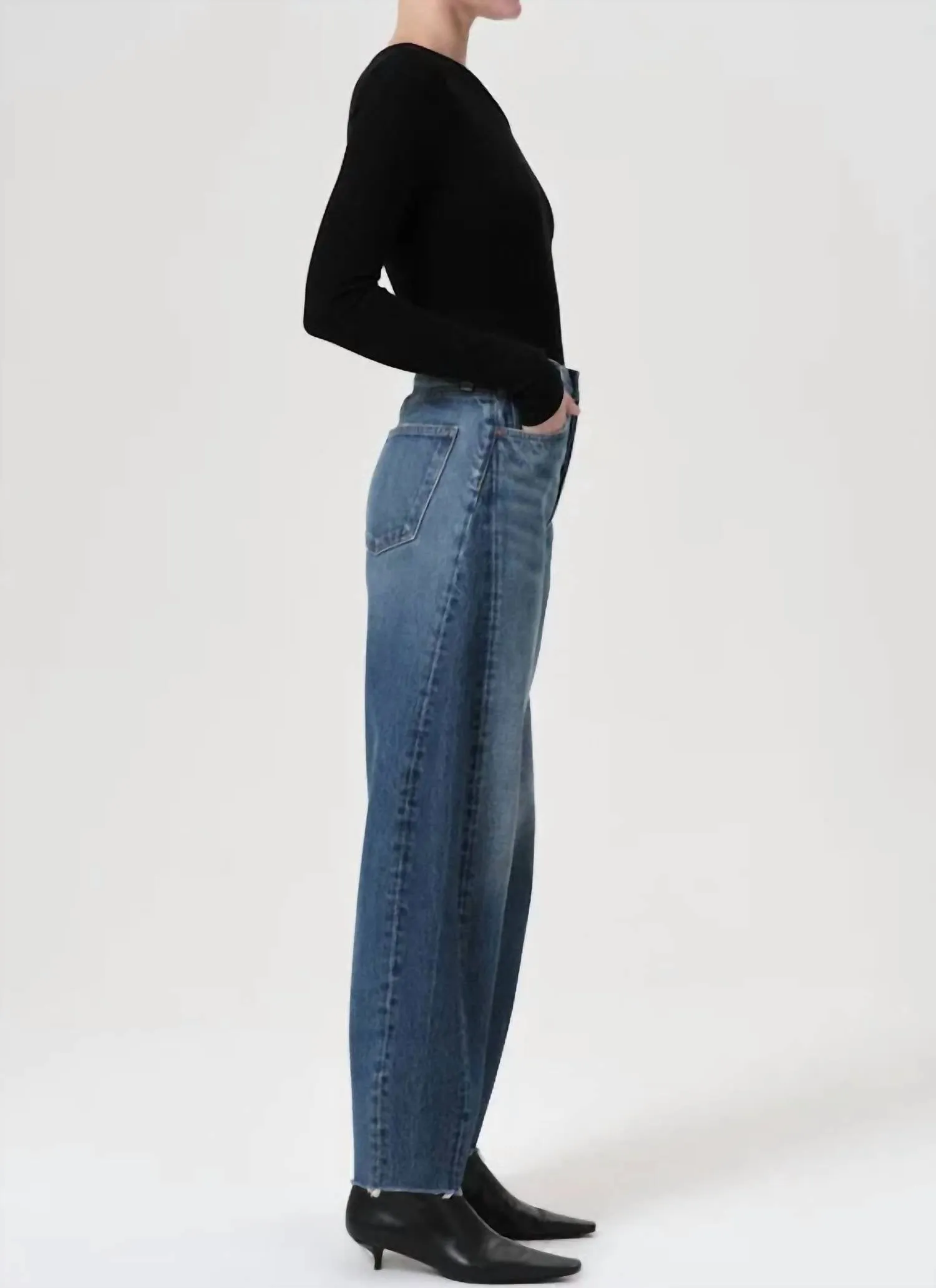 Agolde - Luna High Rise Pieced Taper