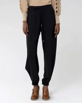 Black Drawstring Jogger Pants