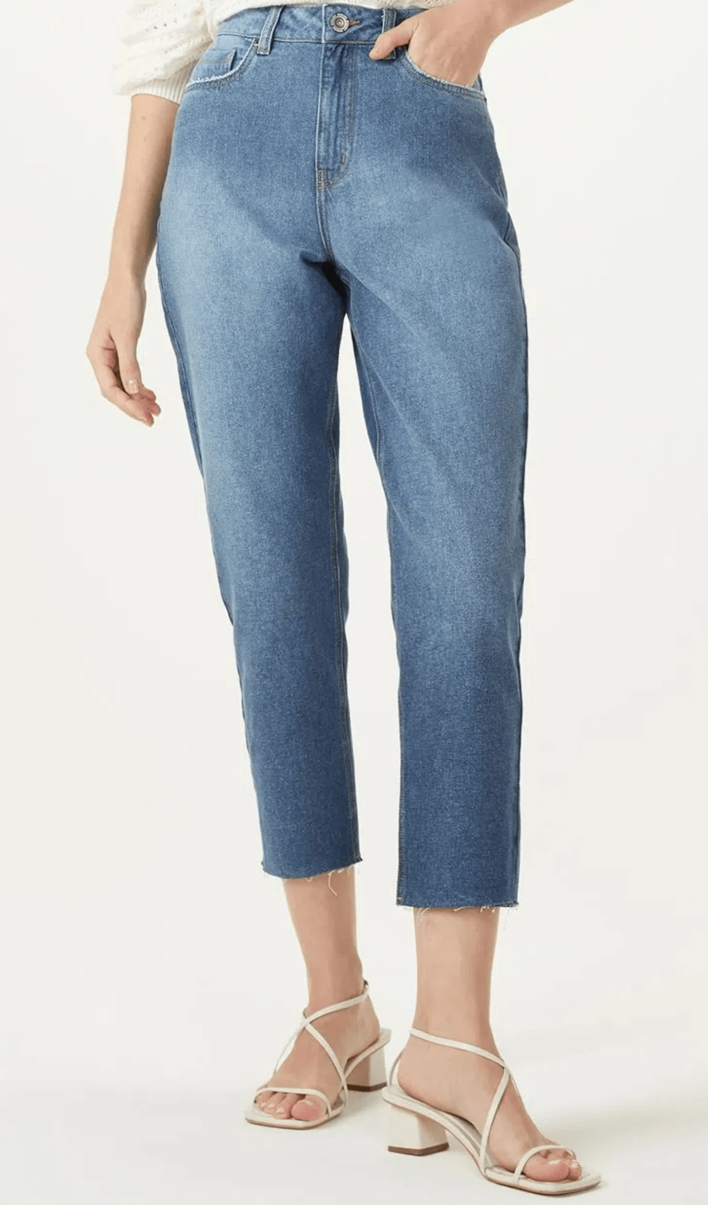 Calça Jeans Mom Shoulder