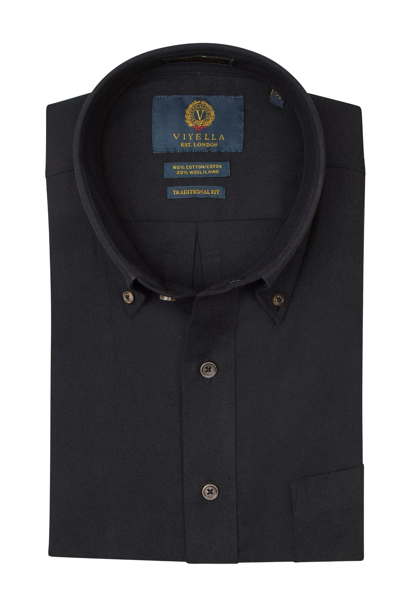 Canadian Made Solid Color Button-Down Collar Classic Sport Shirts 8-Colors