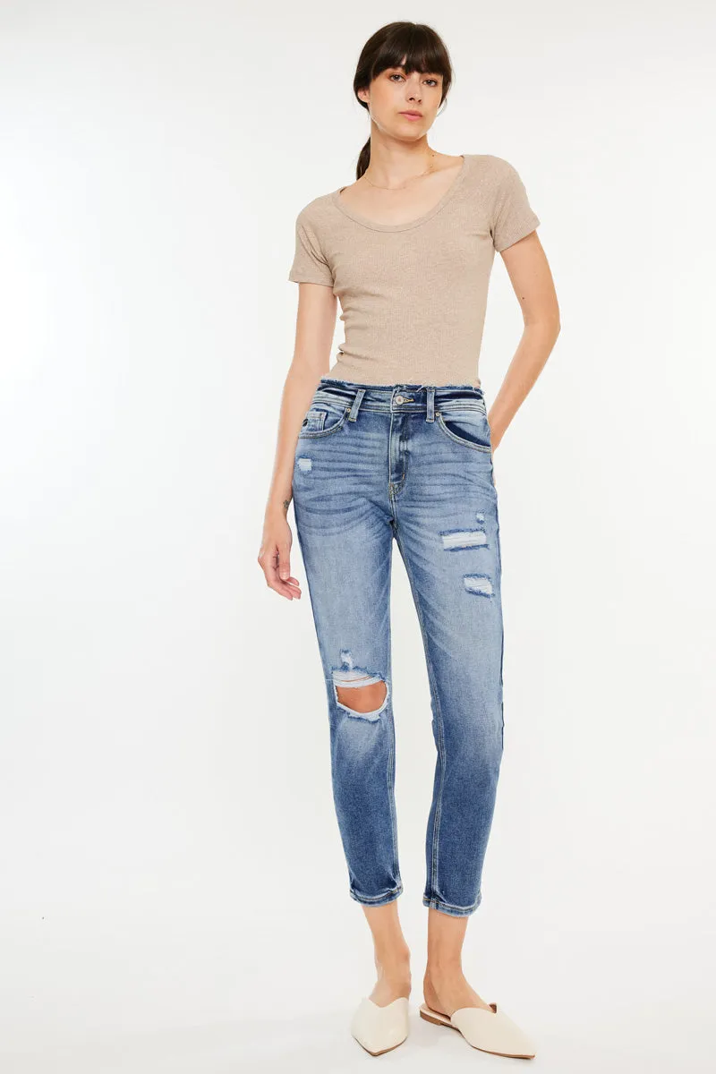 Clemence High Rise Mom Jeans
