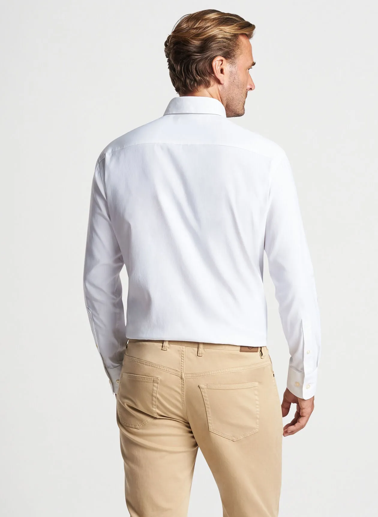 Collins Performance Oxford Sport Shirt - White
