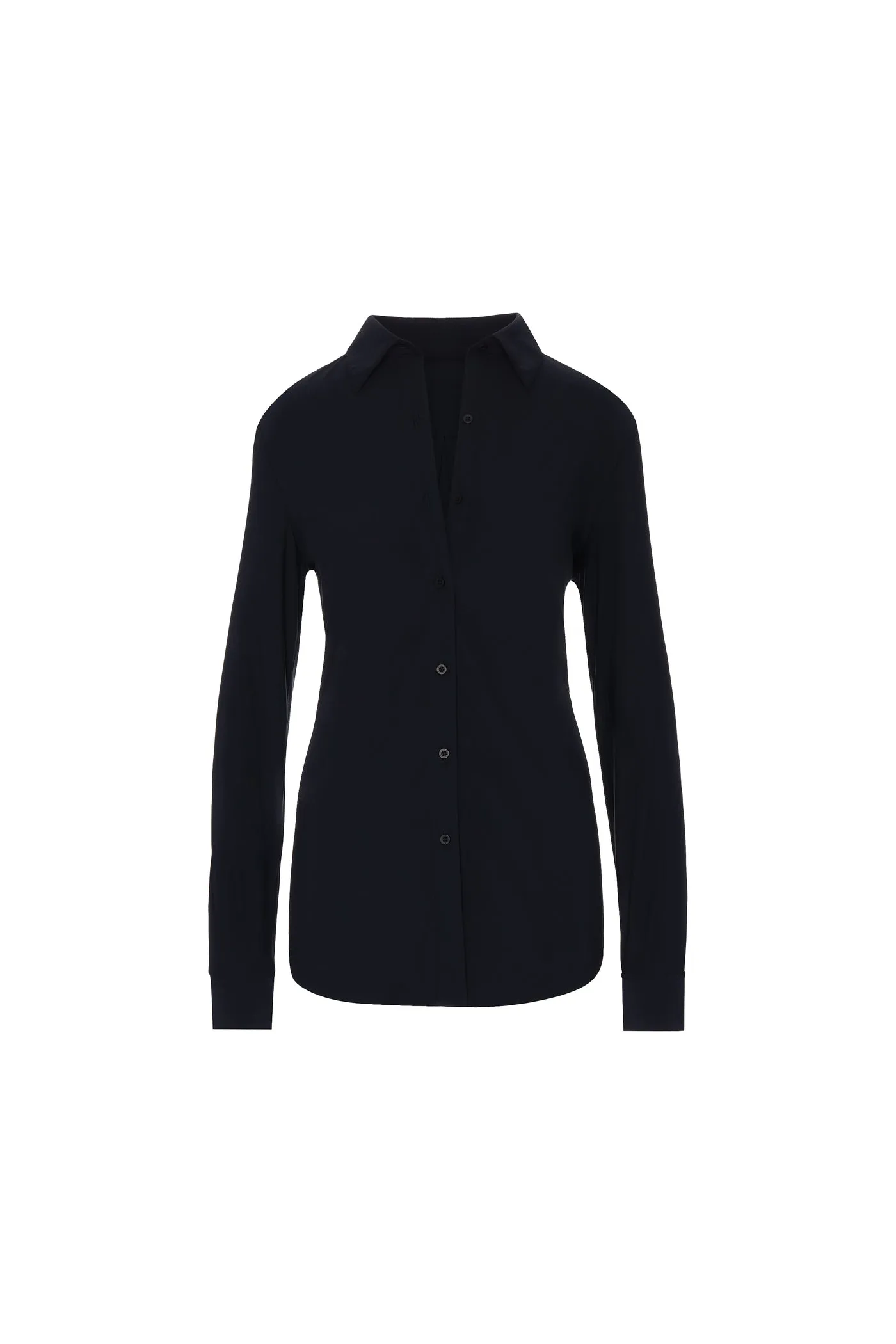 Commando Classic Oversized Button Down-Black