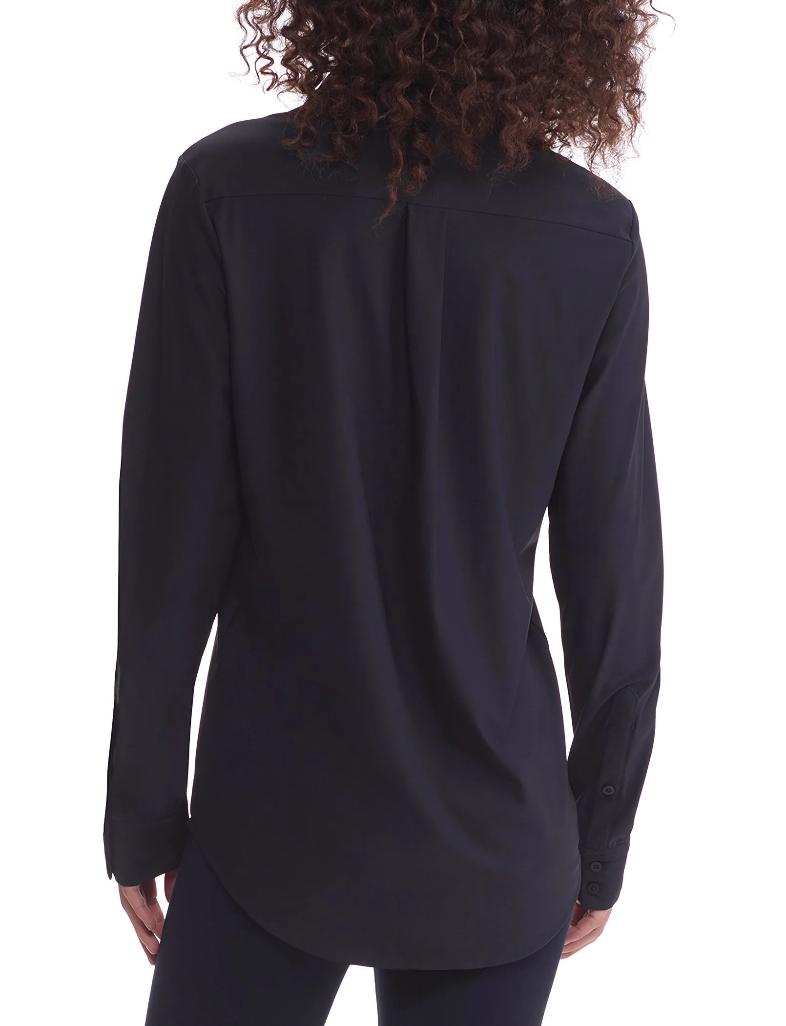 Commando Classic Oversized Button Down-Black