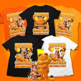 Garfield Birthday Boy Family Matching Shirts