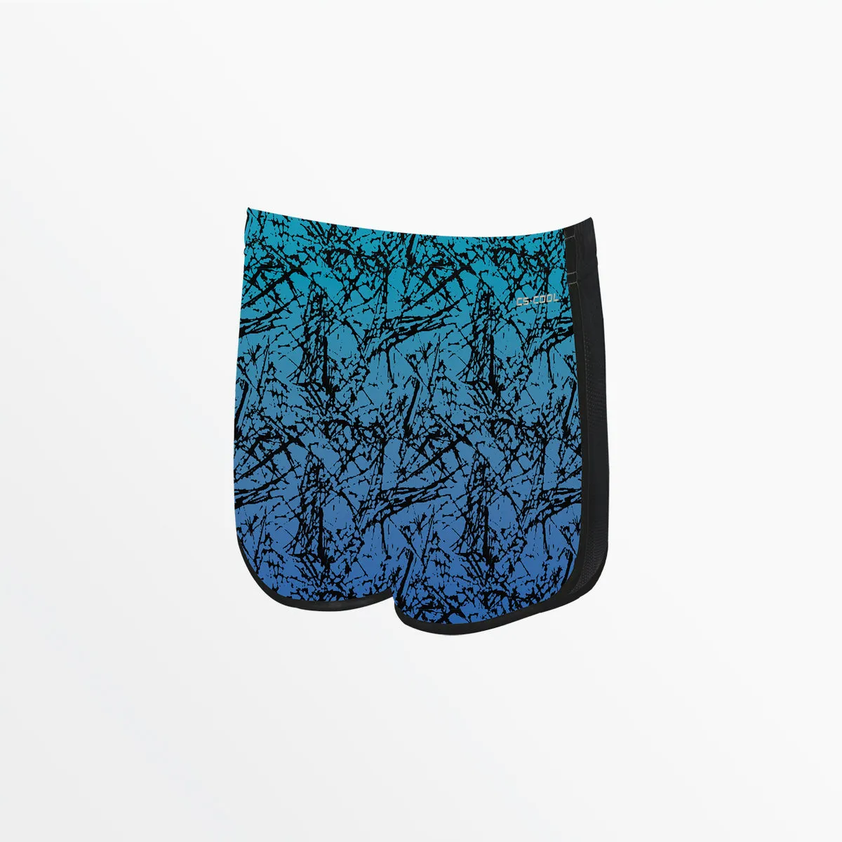 GIRL'S DISTRESSED OMBRE RUNNING SHORTS
