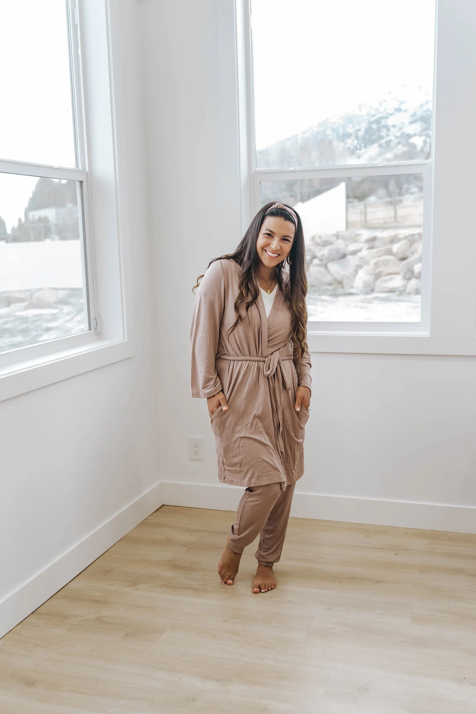 Jogger Pants | Mocha Rib
