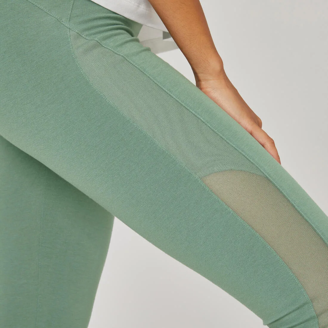Leggings 7/8 Fitness Mujer Slim Verde