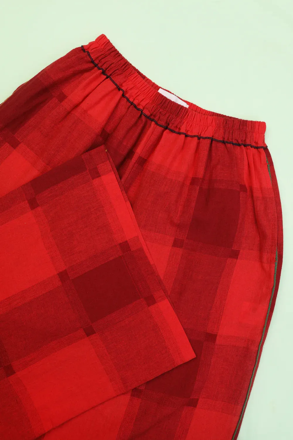 LF Markey | Eamon Trousers | Red Gingham