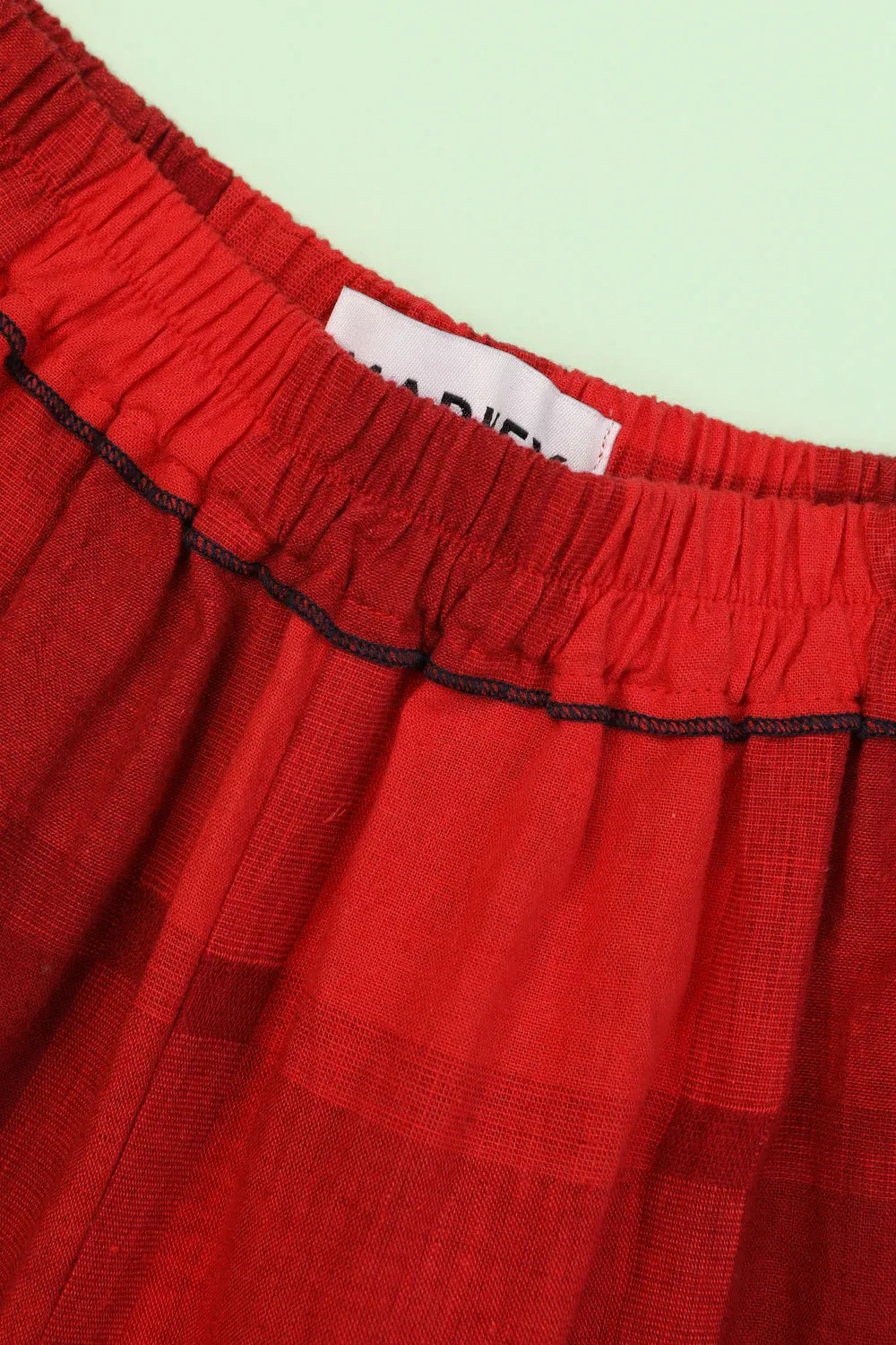 LF Markey | Eamon Trousers | Red Gingham