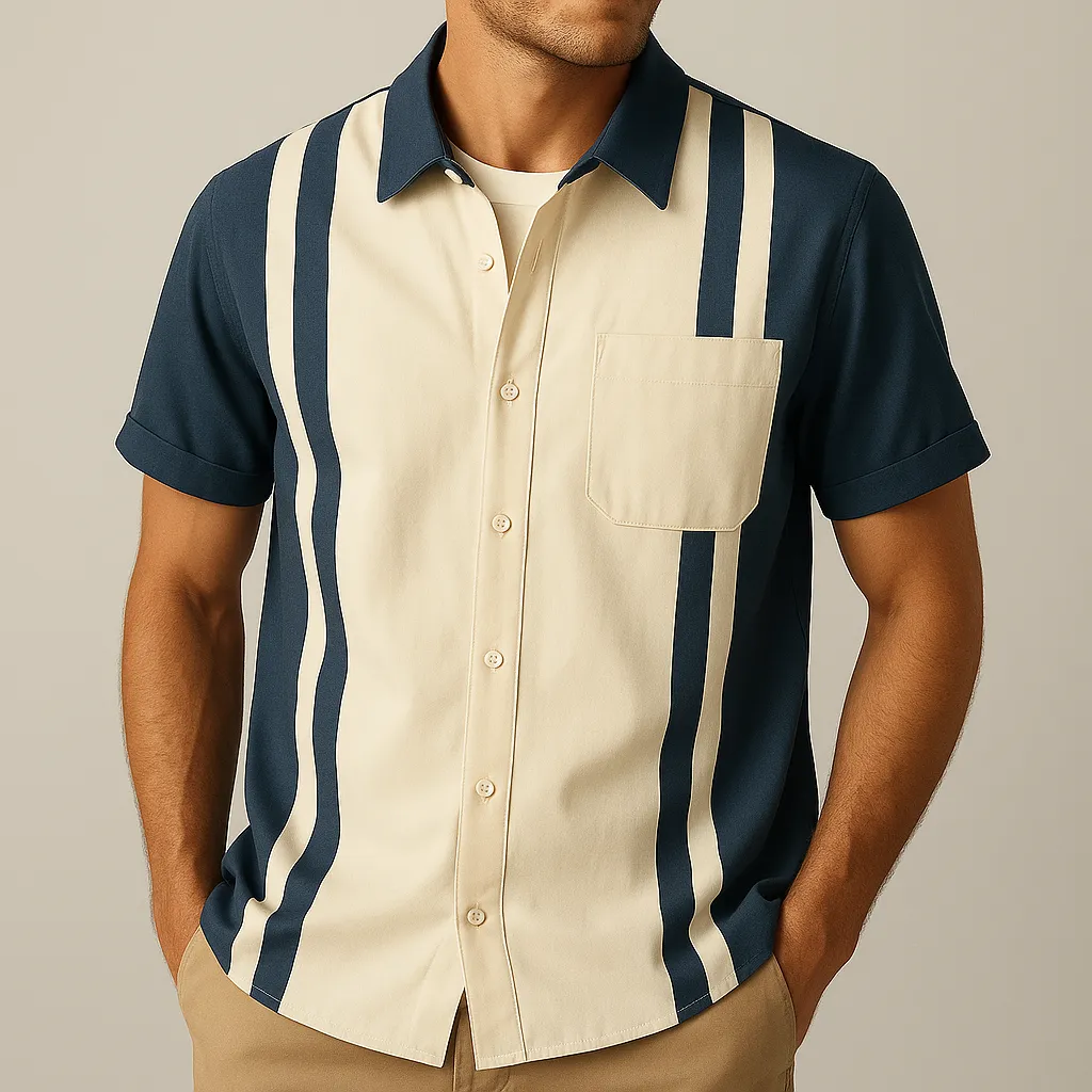 Lorenzo - Vertical Striped Shirt