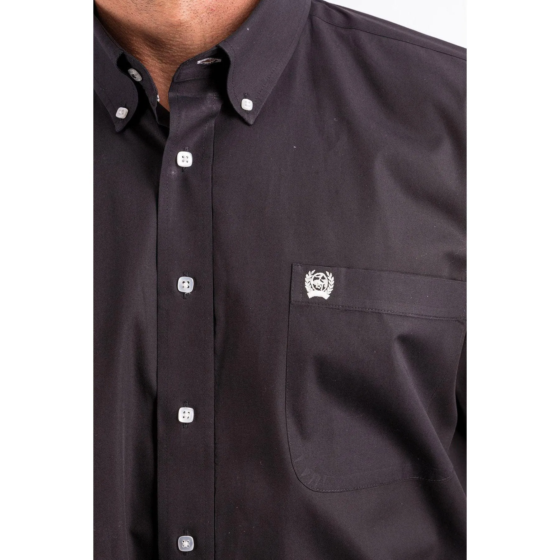 Men's Cinch Black Button-Down Western Shirt MT10320083