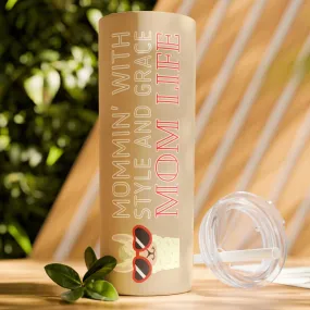 Mommin' with Style and Grace Llama Skinny Tumbler - 20oz