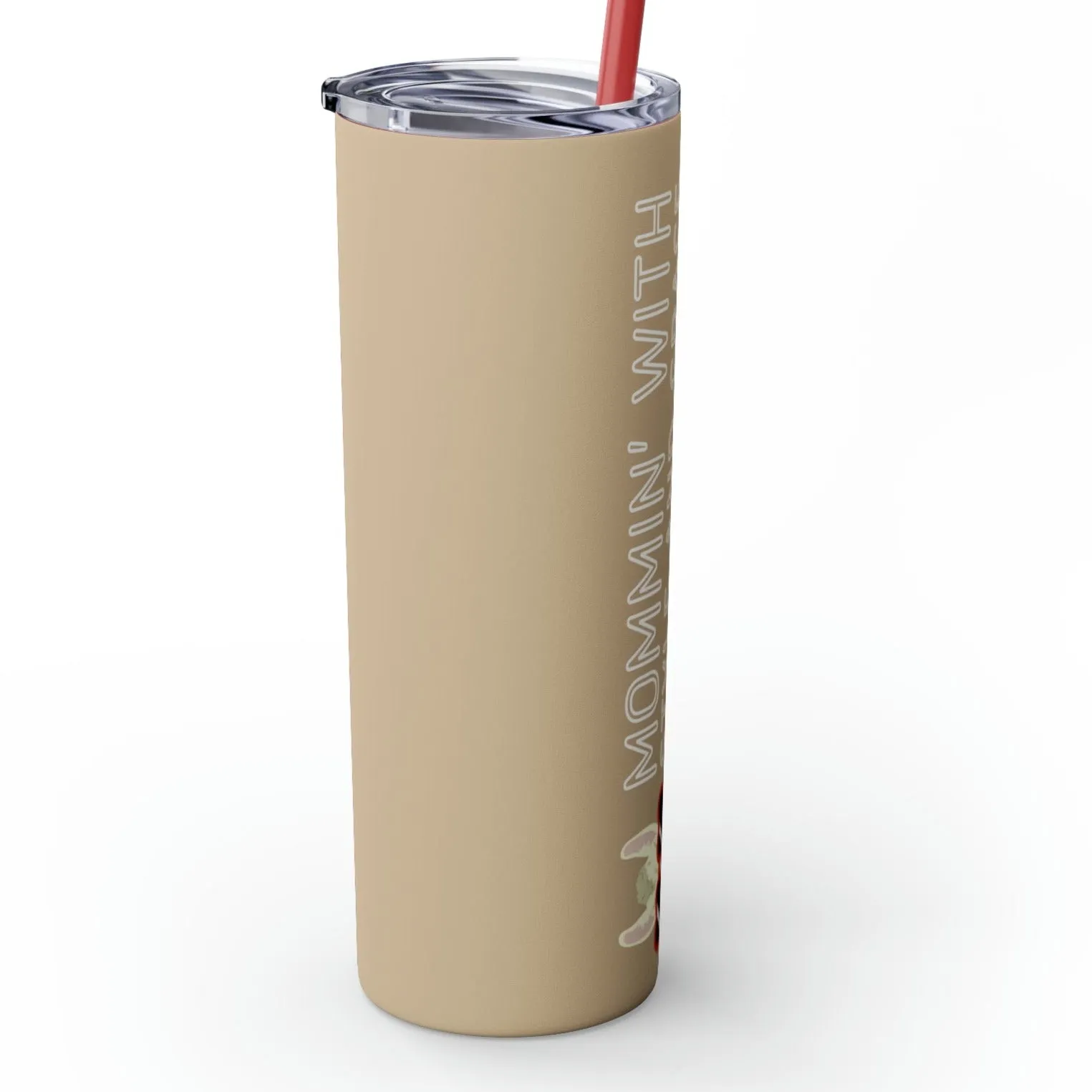 Mommin' with Style and Grace Llama Skinny Tumbler - 20oz