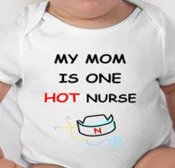 My Mom is one HOT NURSE - nurse mom gift - nurse gifts - nurse baby shower - nurse baby shower gift - new mom gifts - baby shower nurse gift