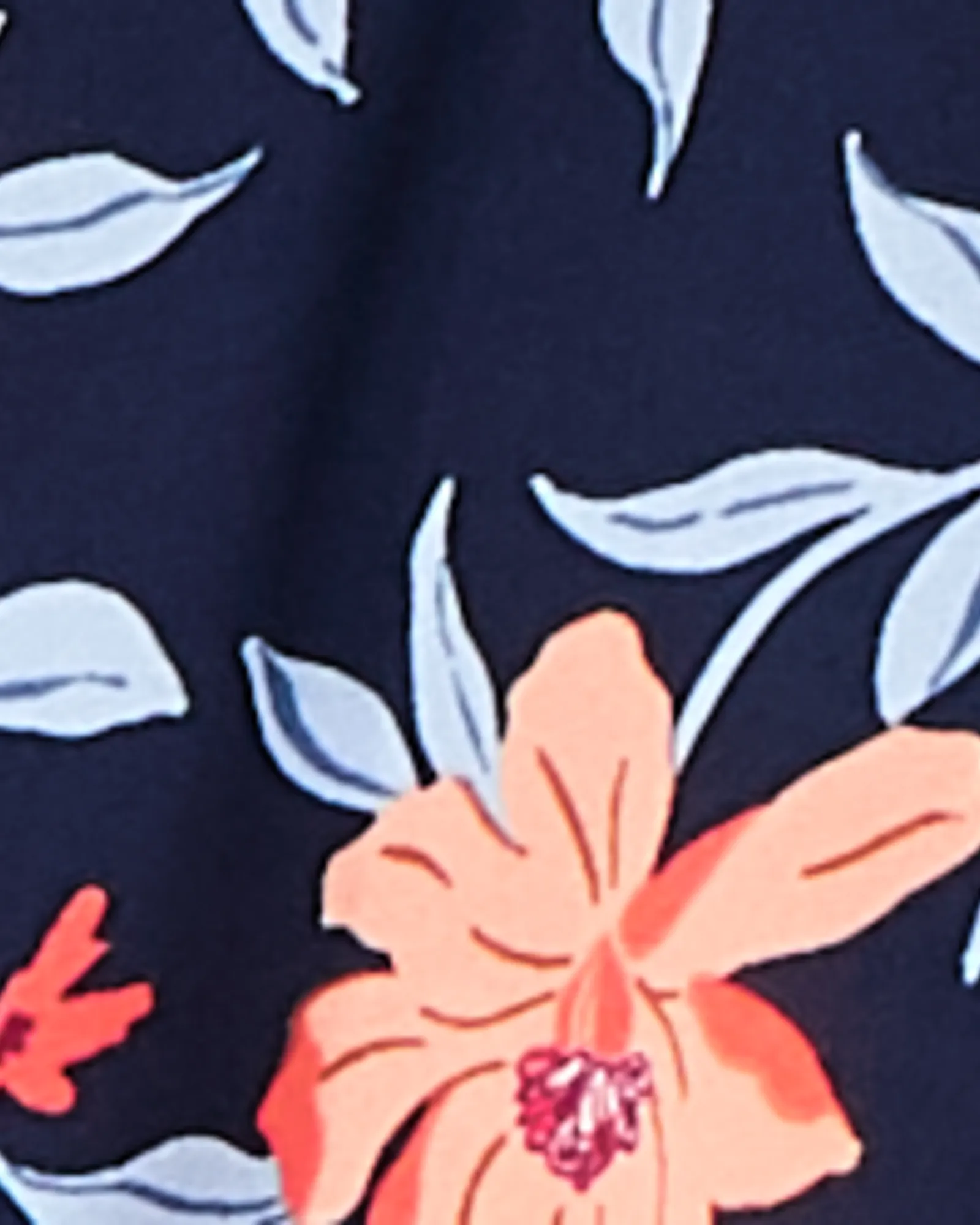 Nadine Peasant Blouse | Navy / Pink