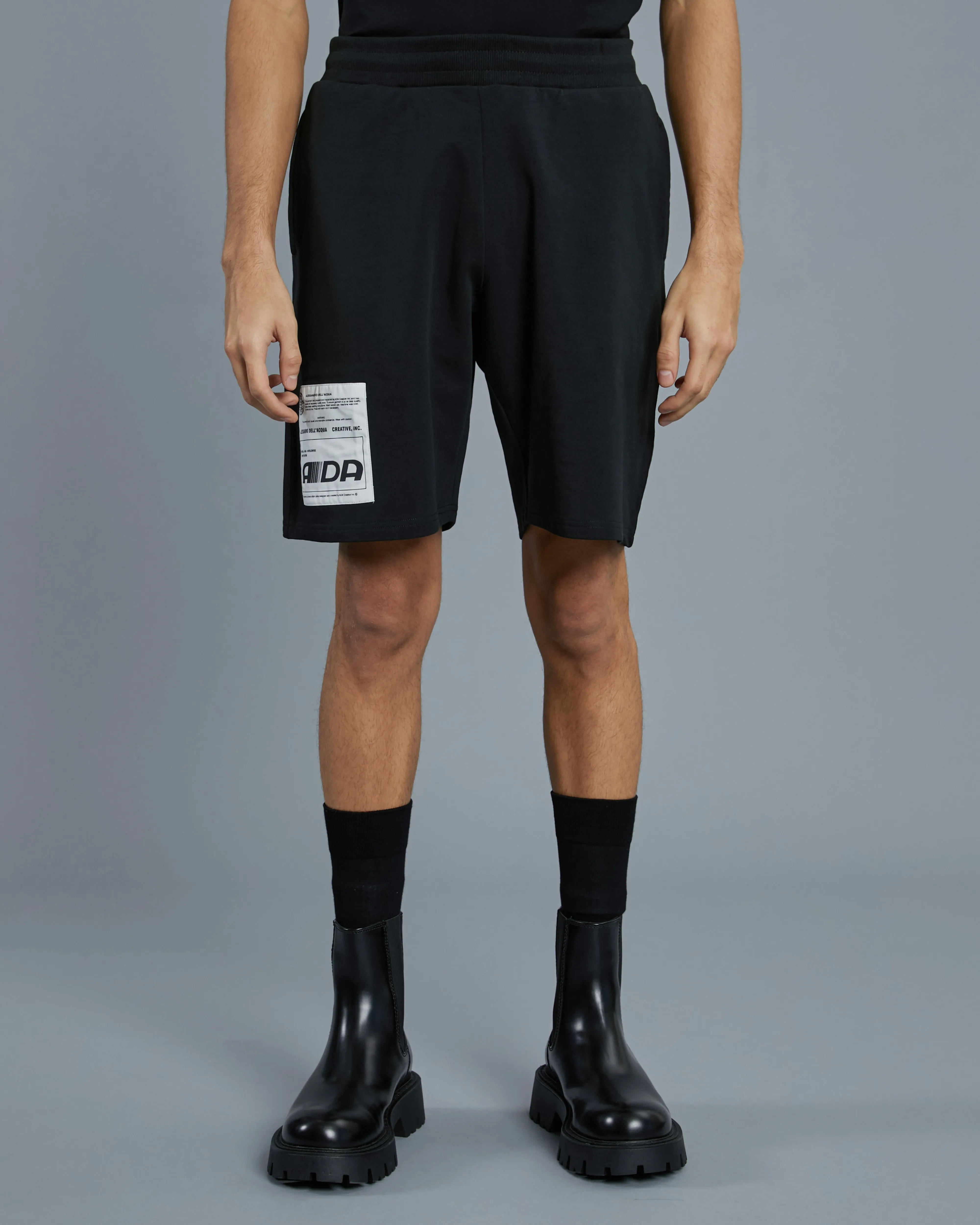 Patched Side Track Shorts
