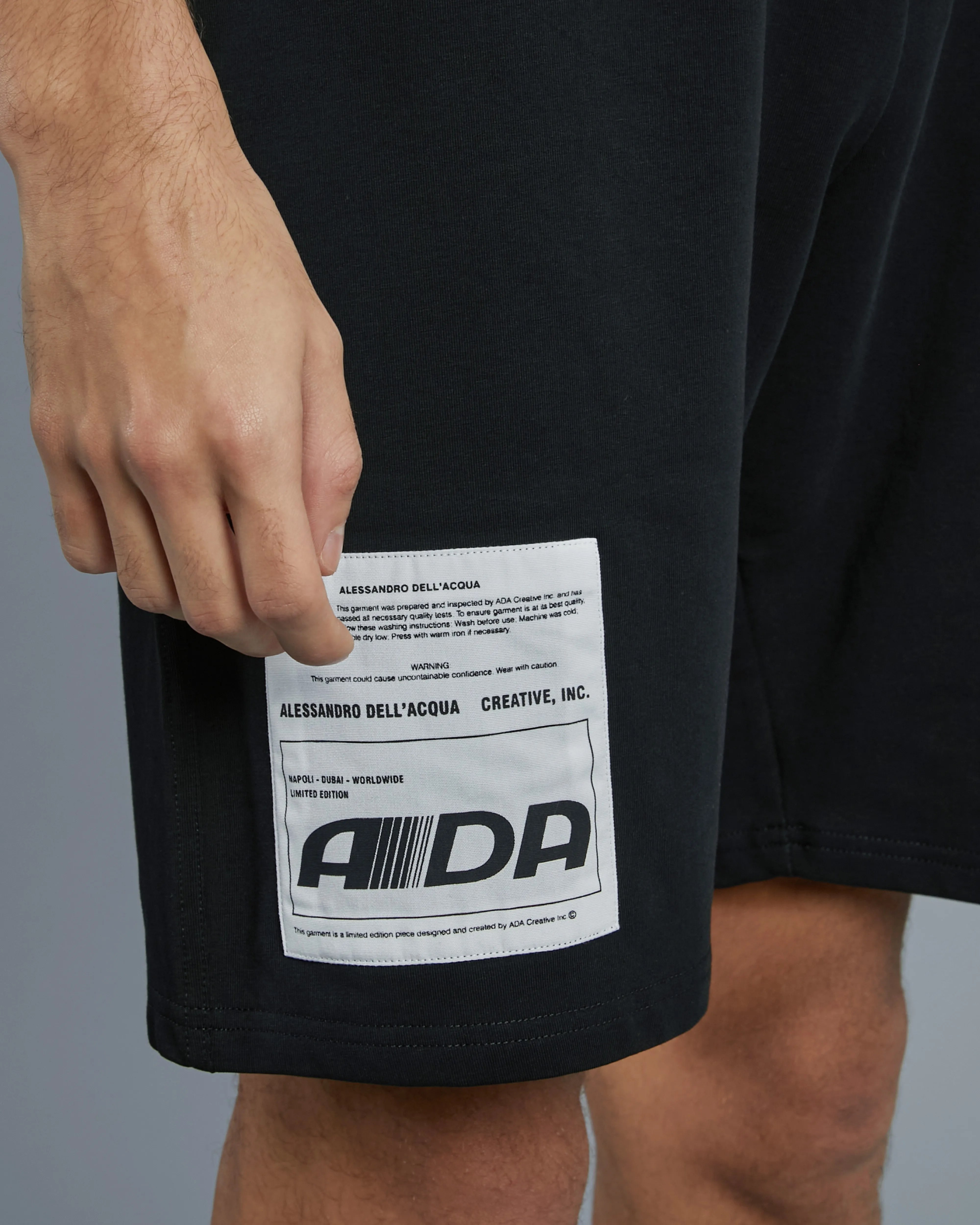 Patched Side Track Shorts