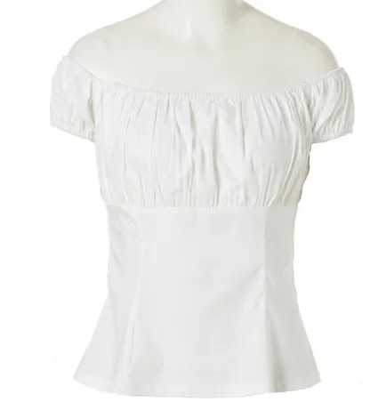 Rockabilly Pinup Peasant Top
