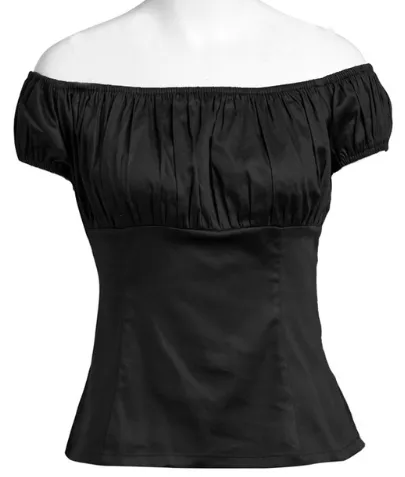 Rockabilly Pinup Peasant Top