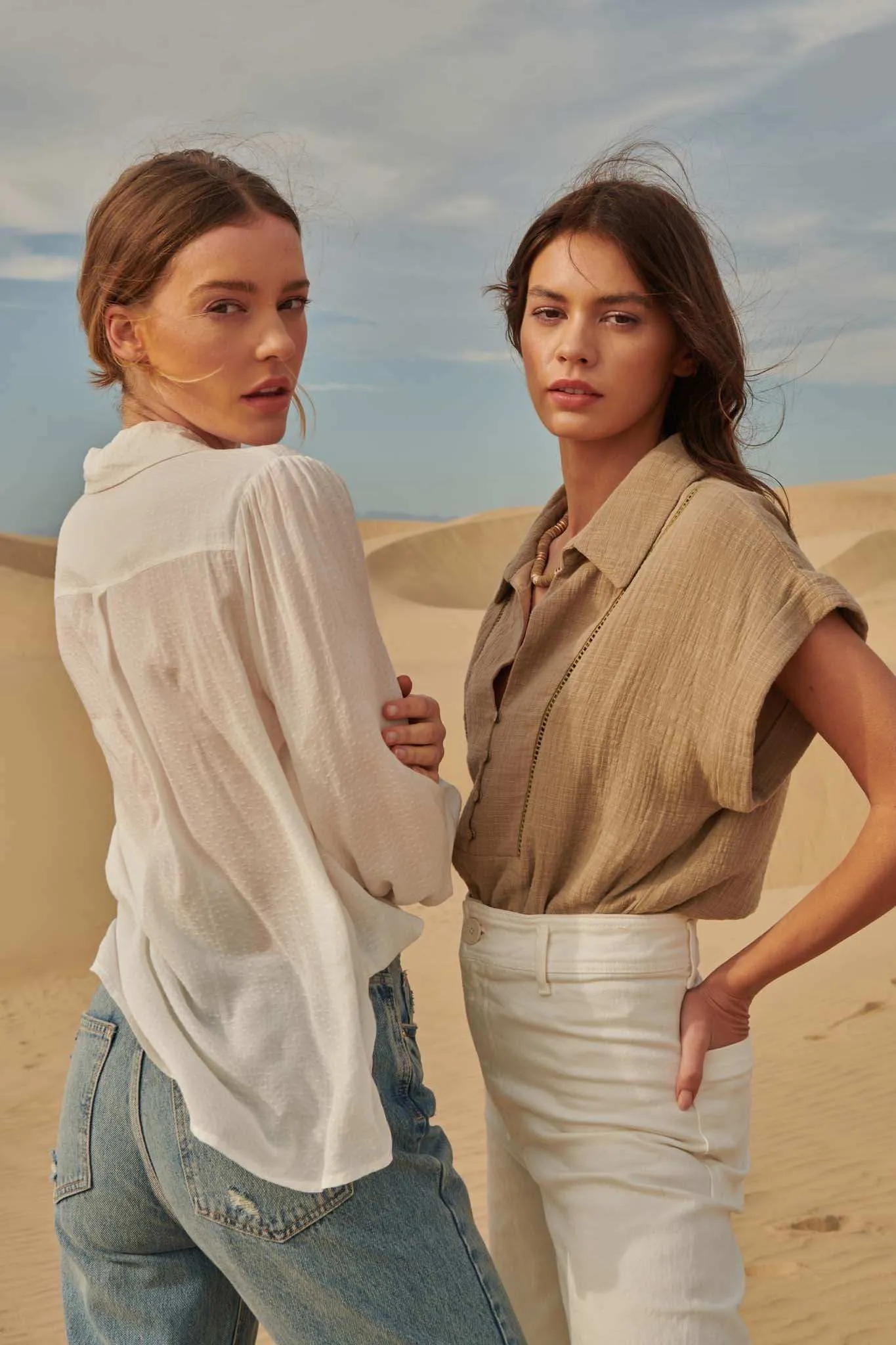 Spot On Smocked-Cuff Jacquard Shirt