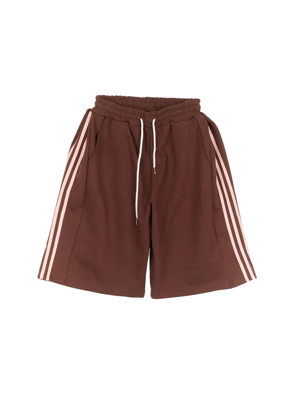 Striped Midi Track Shorts CF525