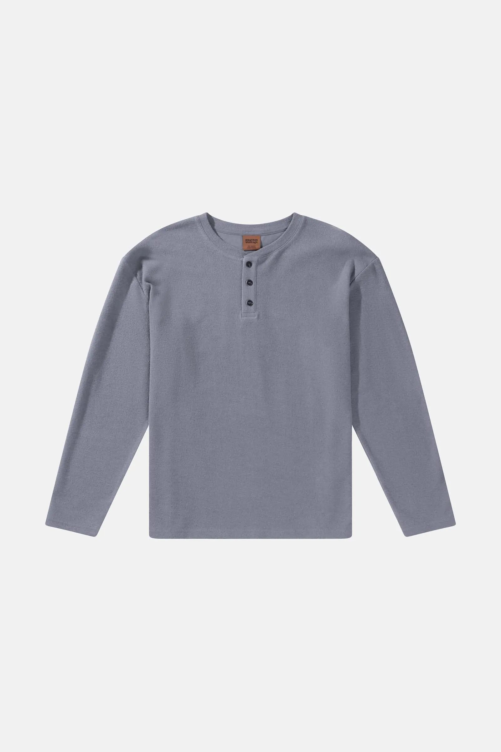 Vintage Terry Ls Henley Indigo