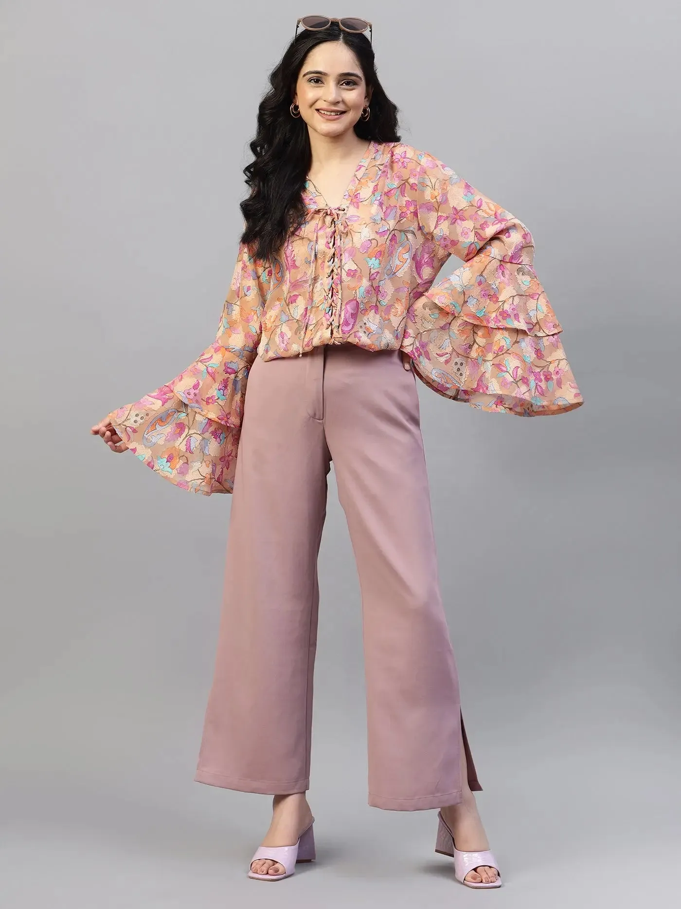 Women Relaxed High-Rise Trousers
