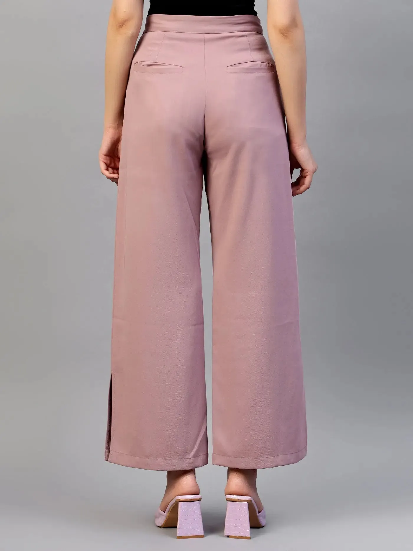 Women Relaxed High-Rise Trousers