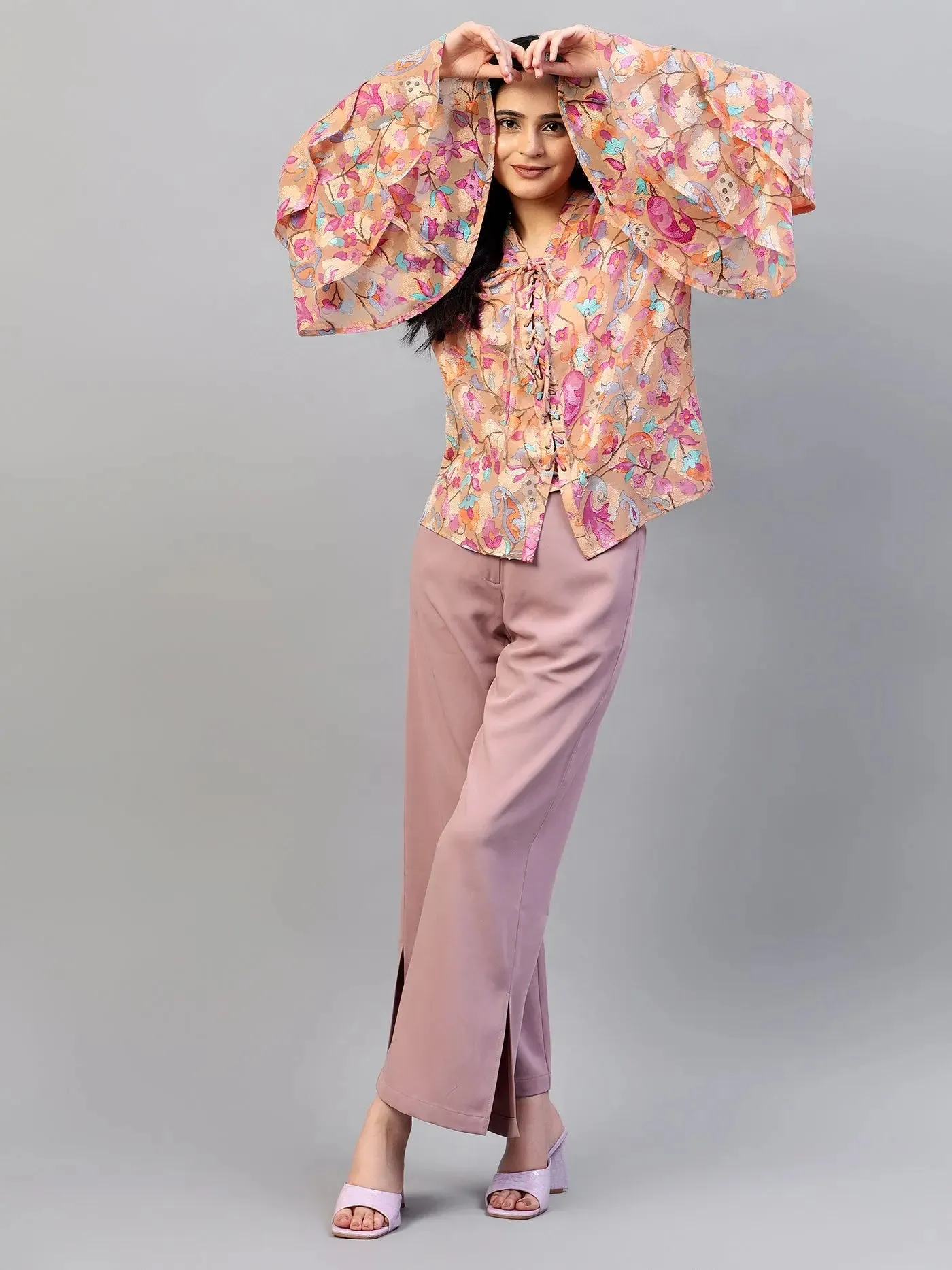 Women Relaxed High-Rise Trousers